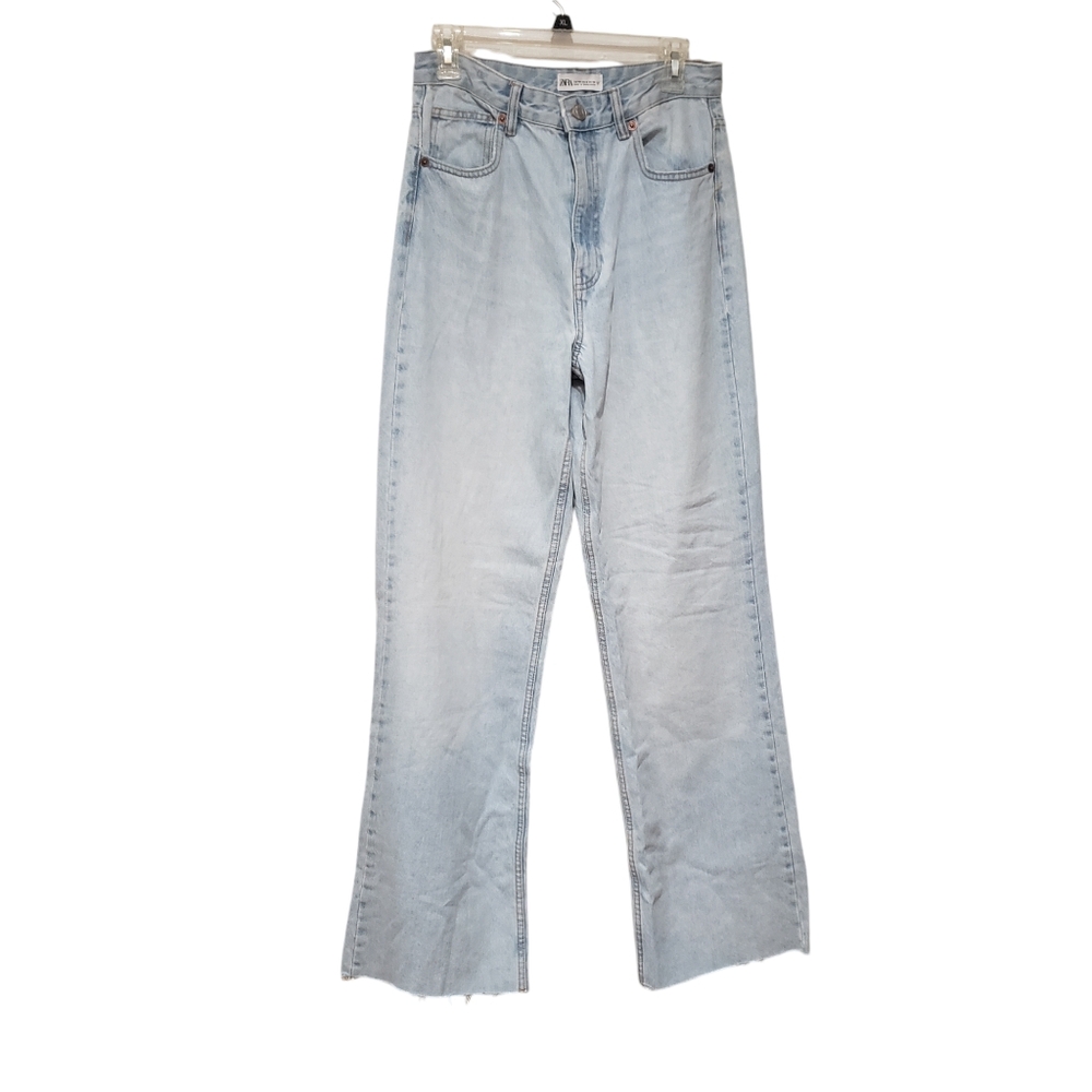 Zara straight leg jean light wash us 8